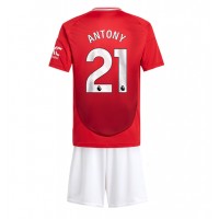 Maglie da calcio Manchester United Antony #21 Prima Maglia Bambino 2024-25 Manica Corta (+ Pantaloni corti)